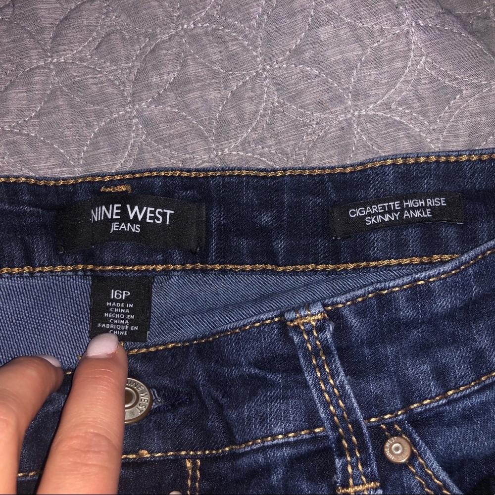 Nine West 16P Cigarette high rise skinny ankle
